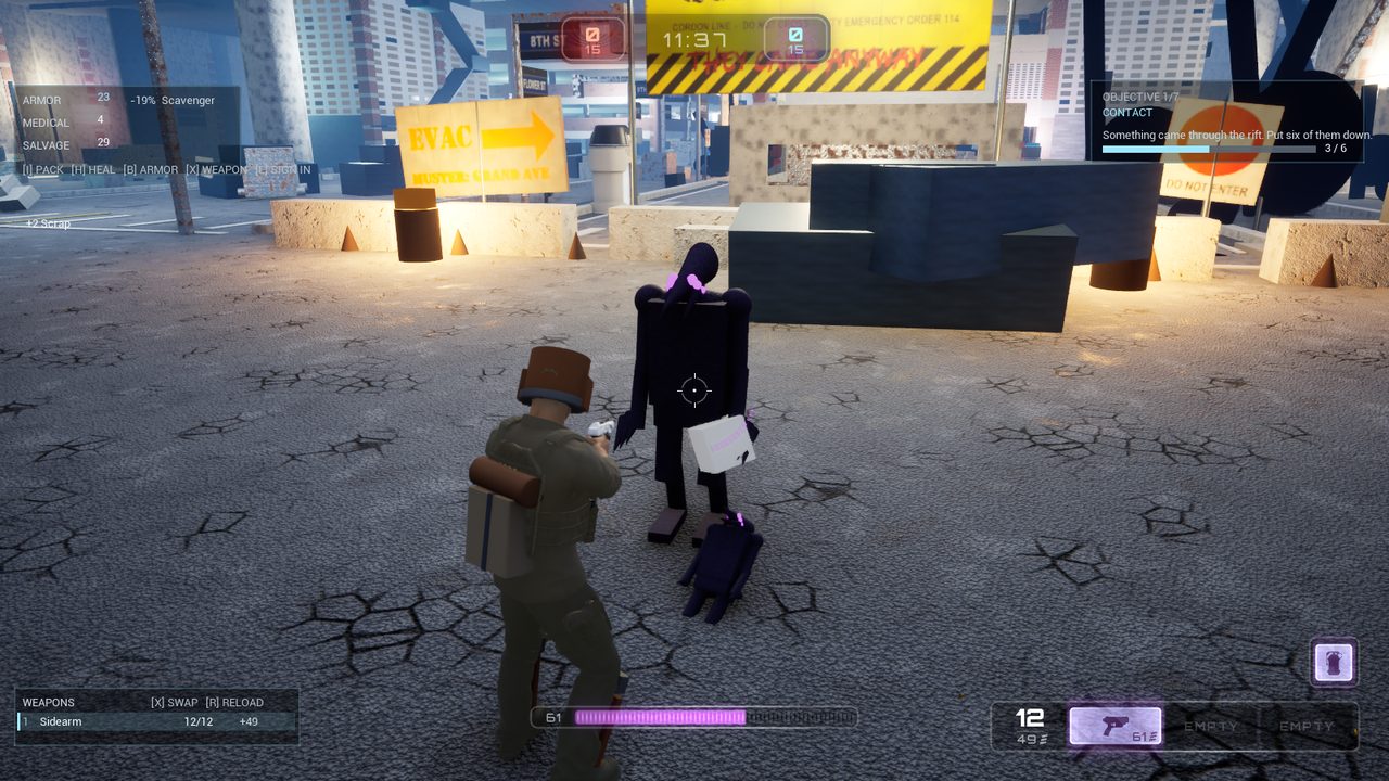An operative facing something that came through the rift
